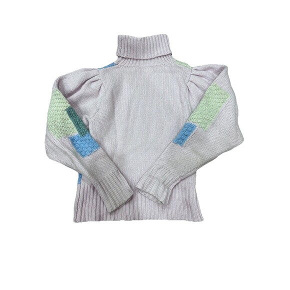 LoveShackFancy Multicolor Patchwork Turtleneck Sweater - Picture 8 of 10